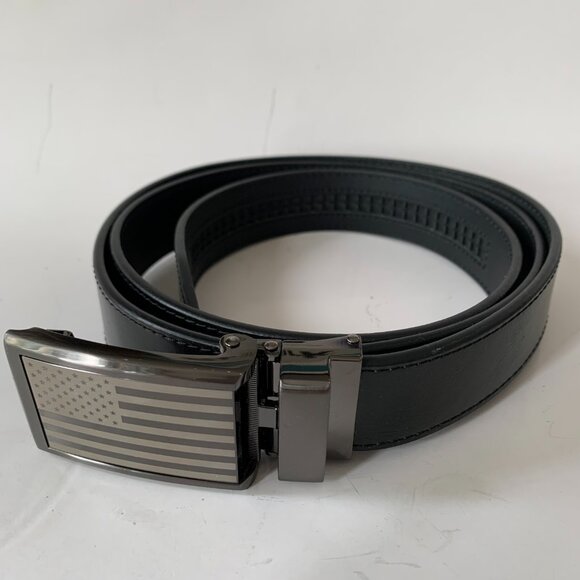 SLIDEBELTS CLASSIC AMERICAN FLAG BELT BLACK  Gunmetal buckle - Picture 1 of 10